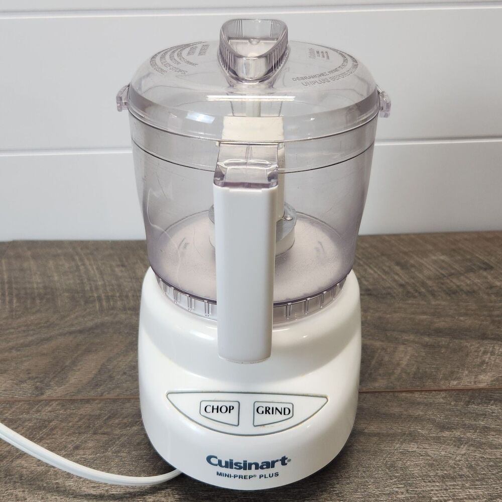 Cuisinart Mini-Prep Plus Food Processor 3 Cup White Tested Cleaned Model DLC2A